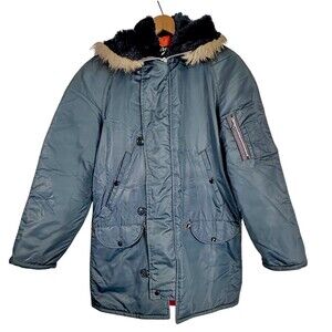 Vintage Rubin & Sons Antler Genuine Flight Jacket Parka Men's Small